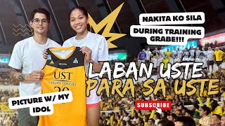 UST GOLDEN TIGRESSES I am a FAN! Gameday, training with photo op! | Carlo Guevara Vlogs