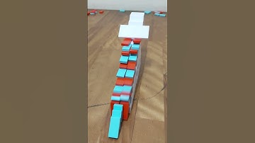 Satisfying Domino Stairs trick!