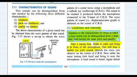 X ICSE - Physics ch#7 Sound: Part C - Characteristics of Sound & their Subjective & Objective Nature