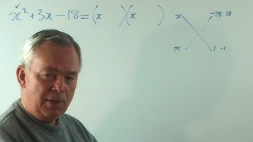 A Short Example of Factorising a Quadratic Using the Cross Method