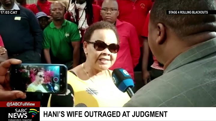 Janusz Walus Parole | Chris Hani's wife Limpho Hani reacts