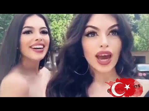 غناء التوأم التركي | بيچنن 😍 Gülcan ve Sahinur sing 😍😘 | Thegstwins