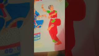 drawing of indian dance form