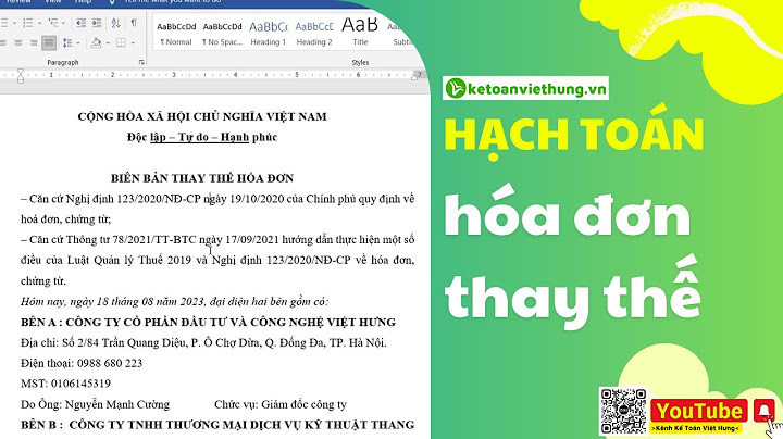 Hạch toán hóa đơn phòng nghỉ ở thái lan