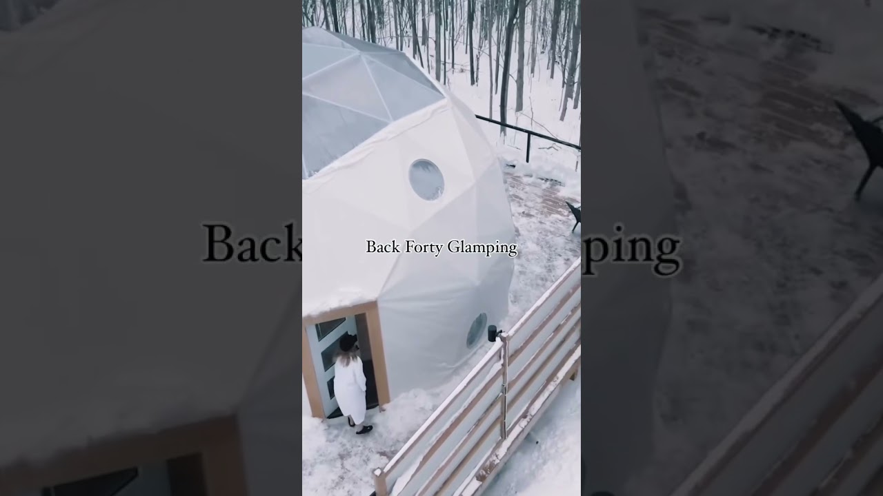 Did you ever think you would go “camping” in the winter? How about glamping? 