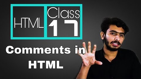 Web Designing Full Course in Urdu/Hindi || Class 17 How to use Comments in HTML webpage