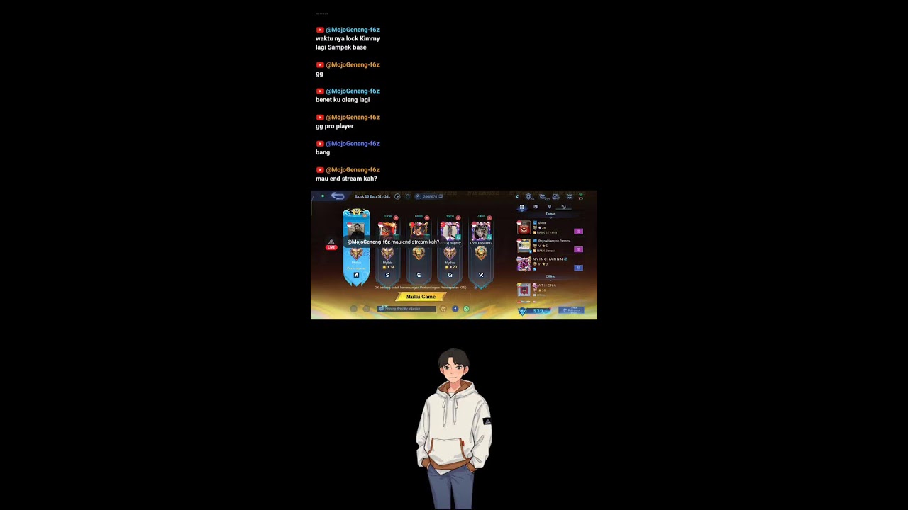 Mabar gratisss !! yang mau donasi ada di bio ya hehe 😅😄😂