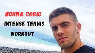 Famous Borna Coric 5 Intense Tennis Gym Workout & Court Training - 2025 Wealth