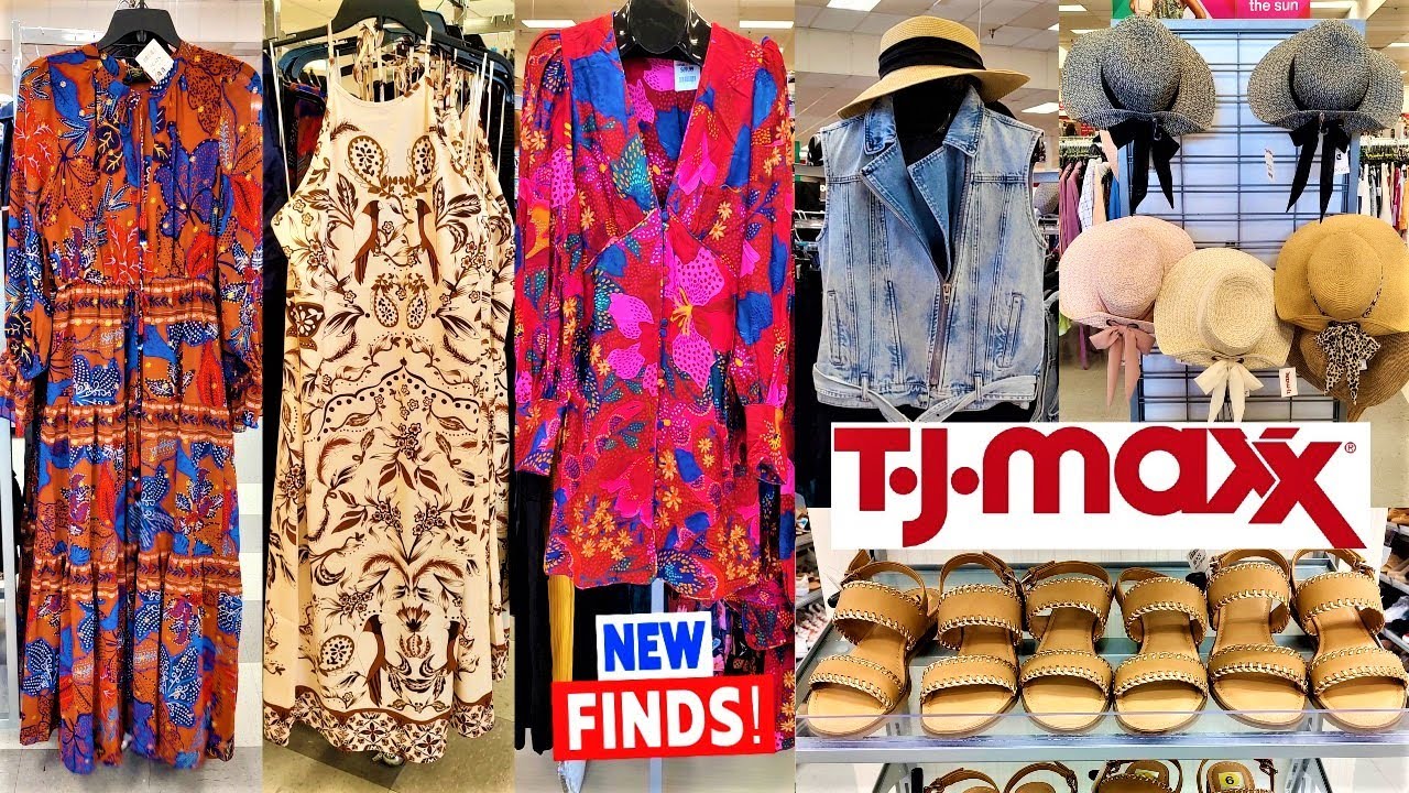 ️TJ MAXX NEW FASHION FOR LESS! DESIGNER SUMMER DRESS TOPS SHOES HATS ...