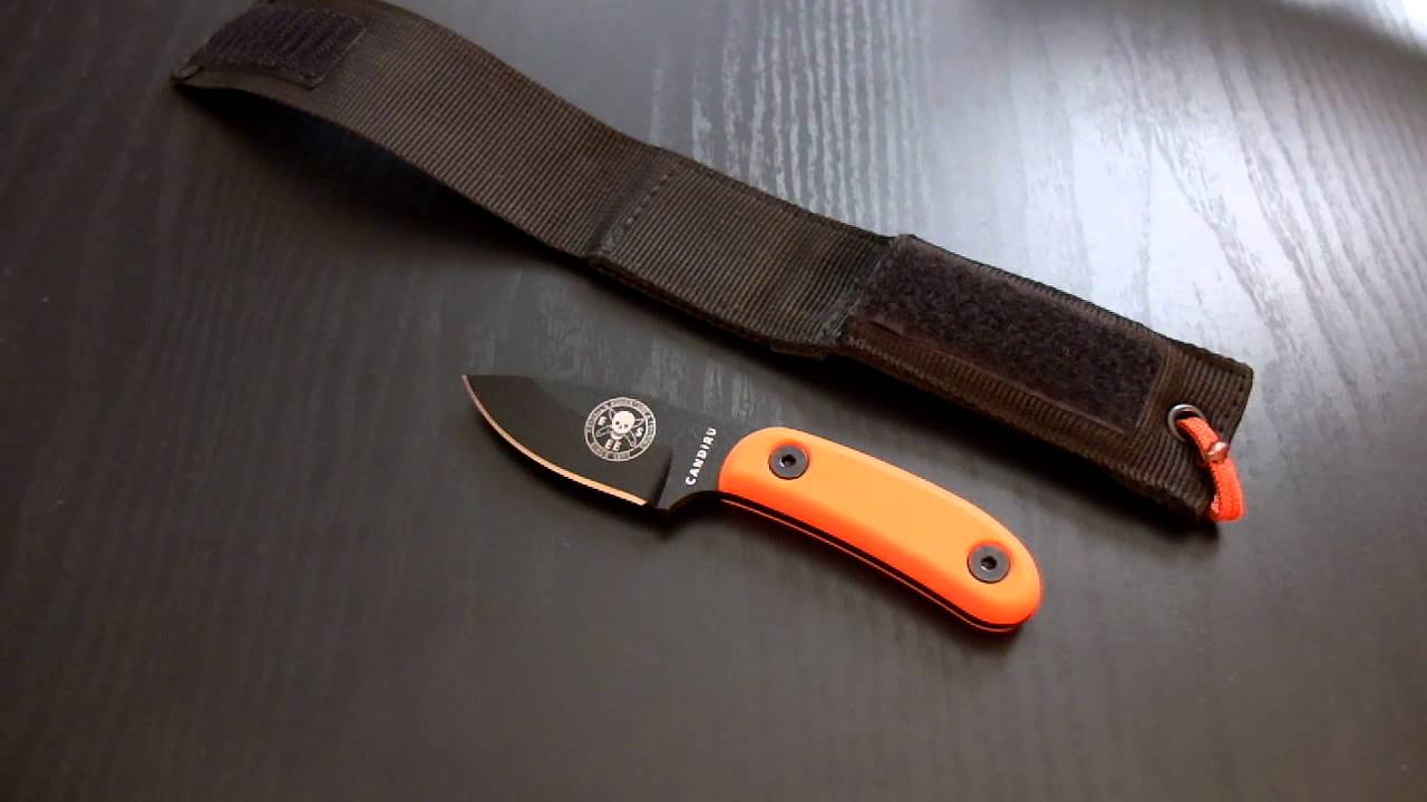 ESEE Candiru with Orange G10 Handles (Knife Review) YouTube