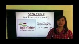 Case Presentation- OpenTable