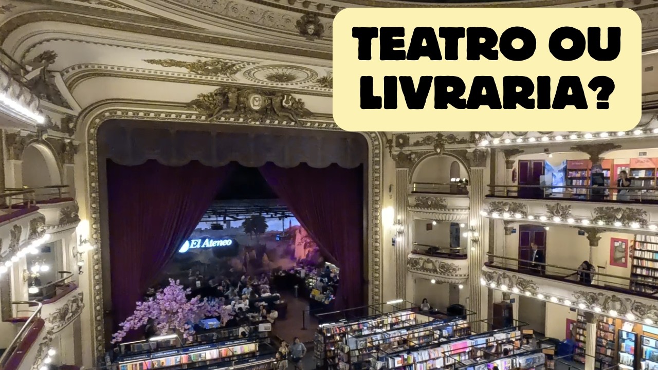 Já viu uma LIVRARIA dentro de um TEATRO? Conheça EL ATENEO, Buenos Aires.