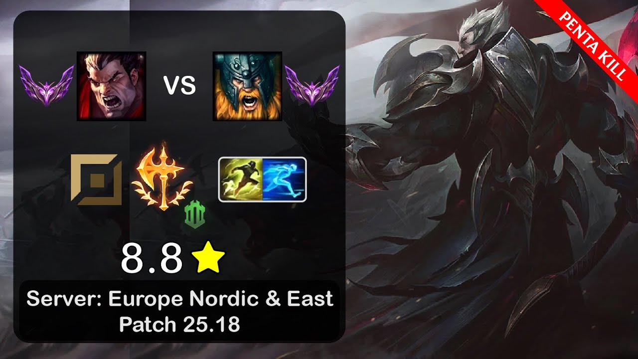 Darius Top vs Olaf - EUNE Master - Patch 25.18