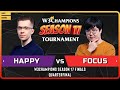 Wc3  ud happy vs focus orc  quarterfinal  w3champions season 17 finals