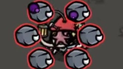 Getting to Wave 40 as the Masochist in Brotato Endless Mode