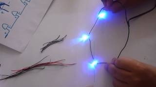 como hacer luces navideñas a led con cargador de celular 1