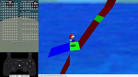 Super Mario 64 Hack - Momentum Testing (2 Stars)