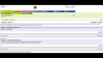 Free Self Evaluation report on School Governance
