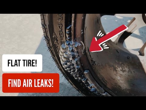 How To Find Air Leaks In Tires | Fix Flat Tires! - YouTube