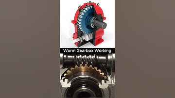Worm Gearbox Working #mechanism #gearbox #wormgear
