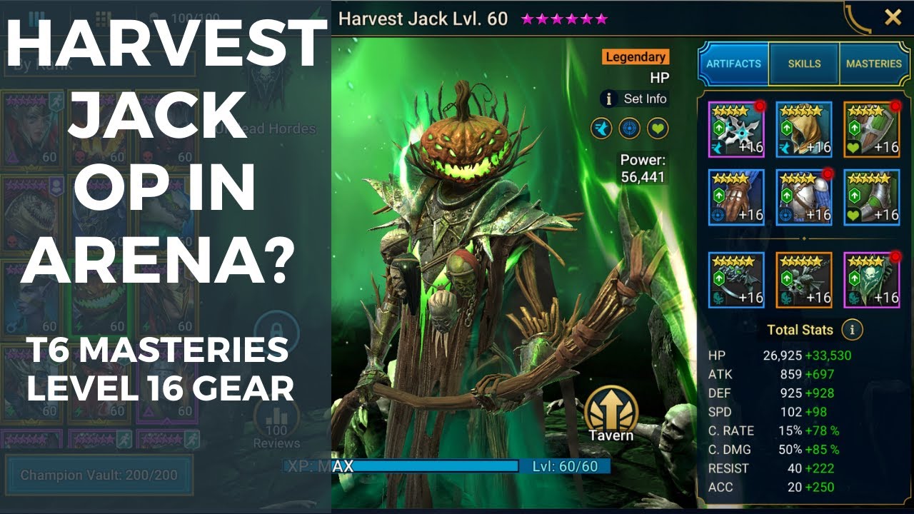 HARVEST JACK IN PVP, PRETTY GOOD! RAID SHADOW LEGENDS 3199 Gold