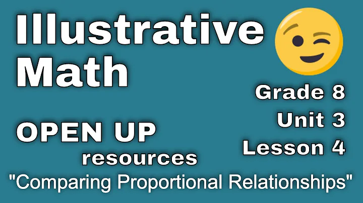 😉 8th Grade, Unit 3, Lesson 4 "Comparing Proportional Relationships"  Tutorial