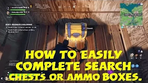 How to easily complete search chests or ammo boxes in Misty Meadows.