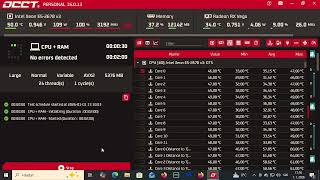 OCCT PERSONAL 15.0.13 Stability test CPU+RAM