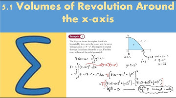 5.1 Volumes of Revolution About the x-axis (CORE 1- Chapter 5: Volumes of revolution)
