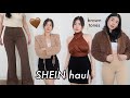 the best SHEIN try-on haul! jeans, tops, brown & neutral tones overload 🤎🧸 philippines