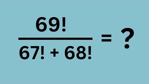 A Nice Factorial Problem Math Olympiad Question
