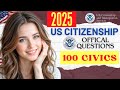 2025 random 100 civics questions and answers - US citizenship interview 2025 I N400 Interview #n400