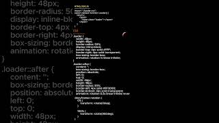 HTML | CSS | Loader Animation | Interactive Component | UI design | #shorts #ui #uidesign