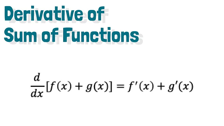 Derivative of Sum & Difference: Proof