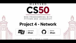 Details Project 4: Network — CS50 Web Programming with Python and JavaScript News