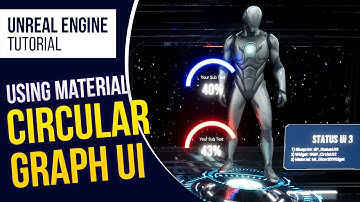 UE5 l How to Create Circular Graph UI Using Material l Tutorial l Unreal Engine  5