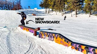 POV: HOT LAPS at Hyland with my new Snowboard! (CHAOS)