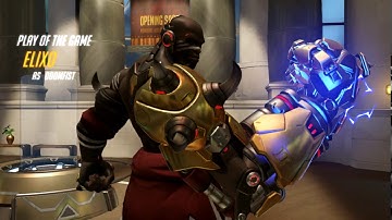 Overwatch - Highlights Update Test - Doomfist POTG vs AI