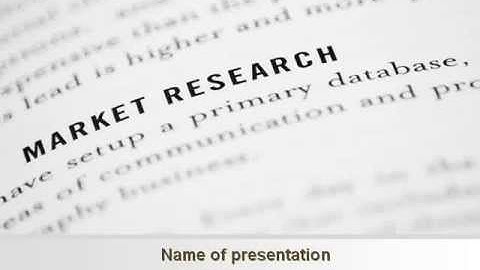 Marketing Study PowerPoint Template by PoweredTemplate.com