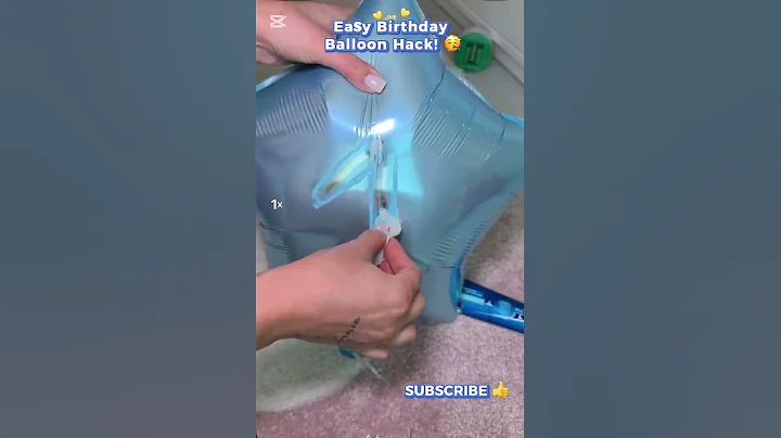 Easy Birthday Balloon Hack! ✨ #BalloonHack #DIY #diycrafts #viral