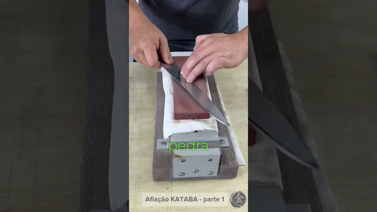 Como afiar faca para sushi - Afiação de KATABA