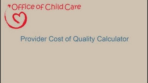 Demonstration of the Provider Cost of Quality Calculator