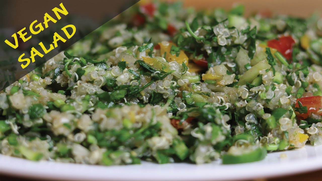 Parsley Salad with Quinoa Vegan Salad YouTube