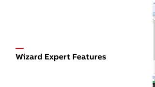 Advanced features in Wizard