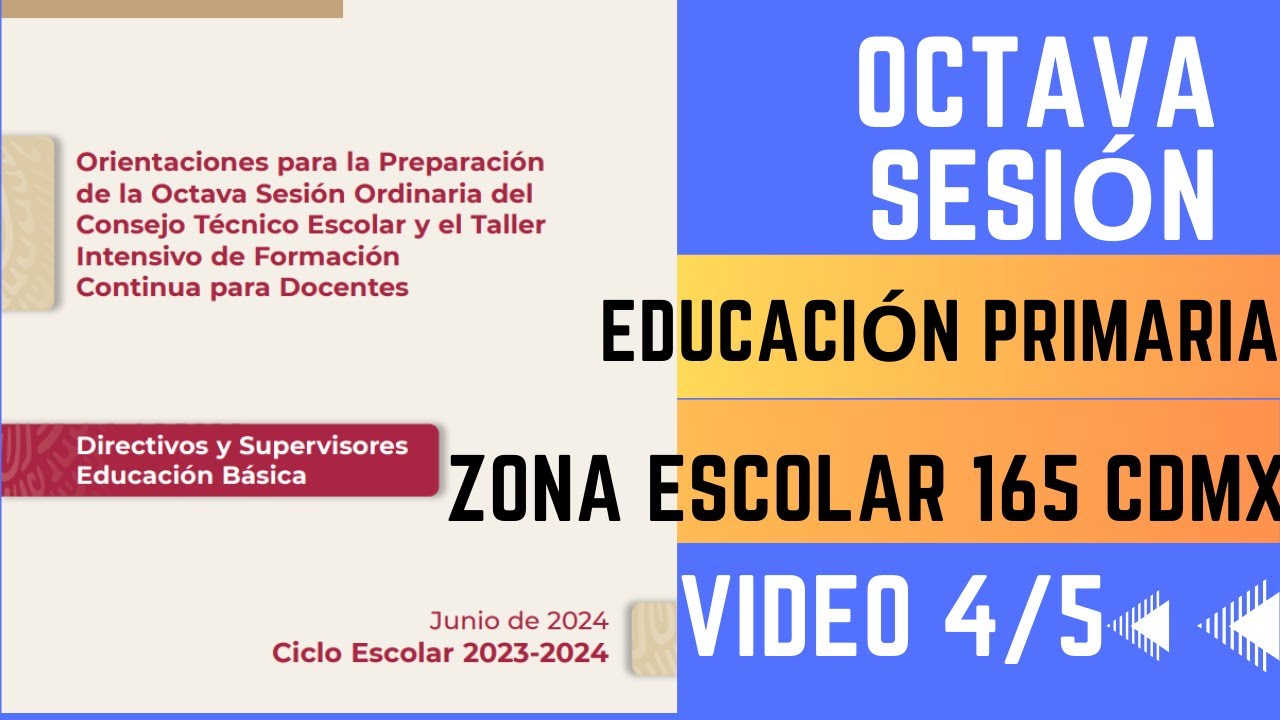 Educación Primaria Zona escolar 165 CDMX. La supervisión y la ...