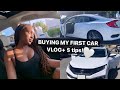 VLOG: BUYING MY FIRST CAR AT 19 | money management tips and tricks :)