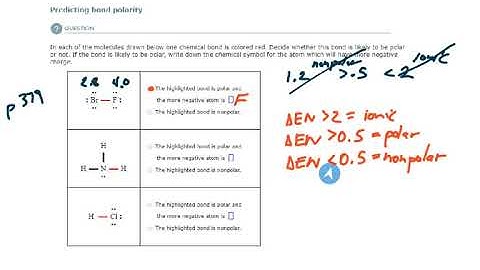 ALEKS - Predicting bond polarity (Example 2)