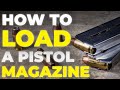 How to load a pistol magazine for beginners