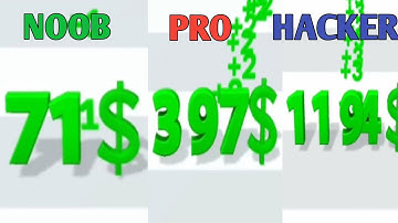 Noob Vs Pro Vs Hacker Digit Shooter Game Satisfying ASMR Cool Gameplay 10