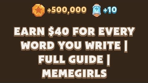 Earn $40 for Every Word You Write | FULL GUIDE | MemeGirls | Memefi Youtube Video Code